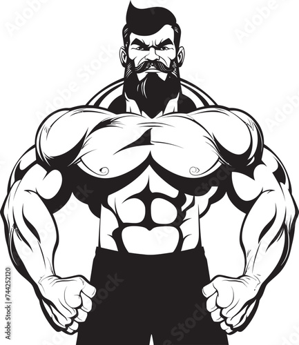 Muscle Mania Cartoons with Contraction Irony in Ink Flexing for Fun
