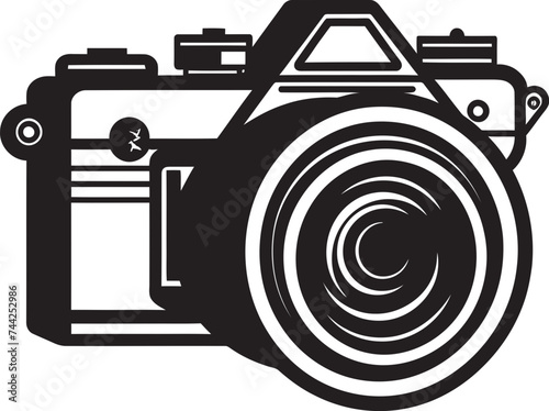 Line Art Adventures Camera Icon Vector Sketching Smiles Black Camera Line Art Logo