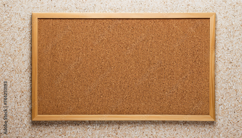 Fototapeta premium blank corkboard/bulletin board with a wooden frame