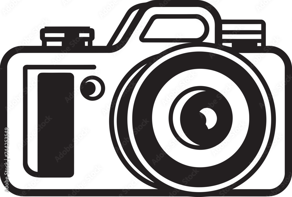 Travelogue Lens A Modern Camera Silhouette for Explorers Foodie Focus Lineart Camera Design for Food Photography Travelogue Lens A Modern Camera Silhouette for Explorers Foodie Focus Lineart Camera Design for Food Photography