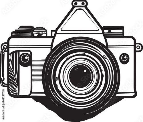 Natures Frame A Minimalist Camera Icon for Outdoor Brands Architectural Vision A Modern Camera Silhouette for Designers