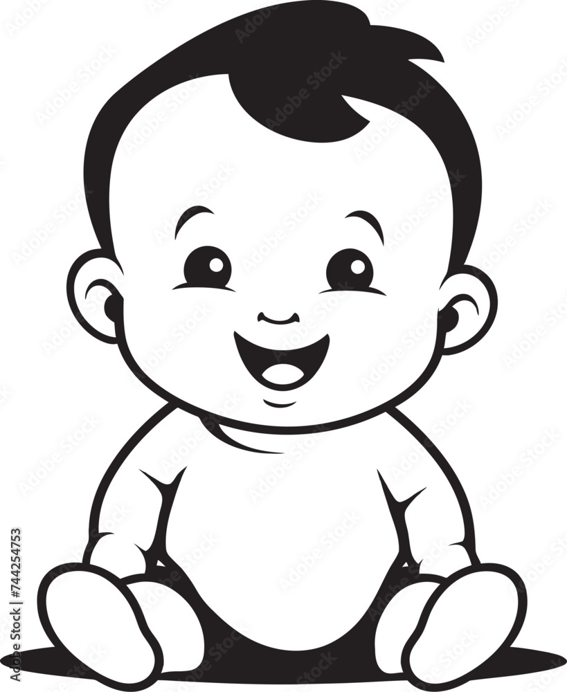 Baby Joy Burst Laughing Vector Icon Chuckle Chums Infant Symbol Baby Joy Burst Laughing Vector Icon Chuckle Chums Infant Symbol