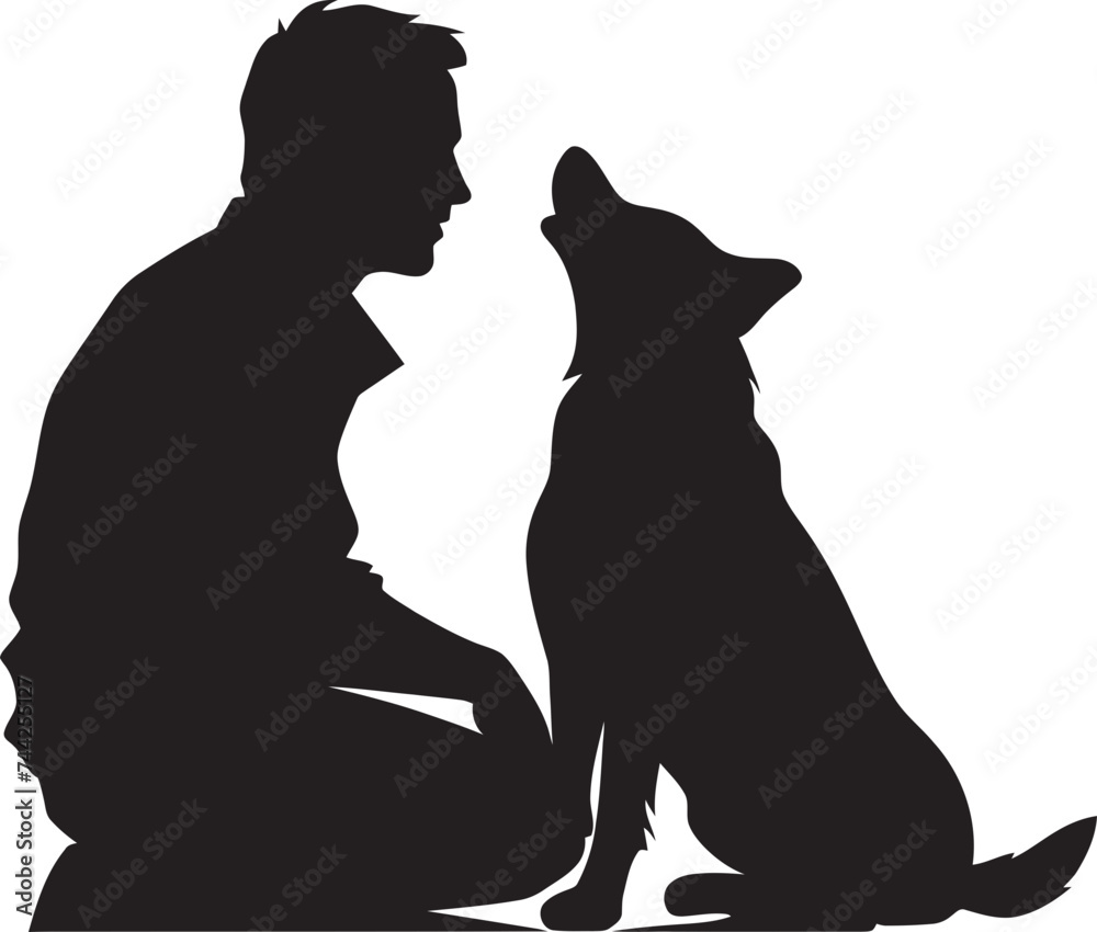Pawprints of Friendship Icon Graphics for Dog and Owner Companion Icons Vector Logo Design for Dog and Human Pawprints of Friendship Icon Graphics for Dog and Owner Companion Icons Vector Logo Design for Dog and Human