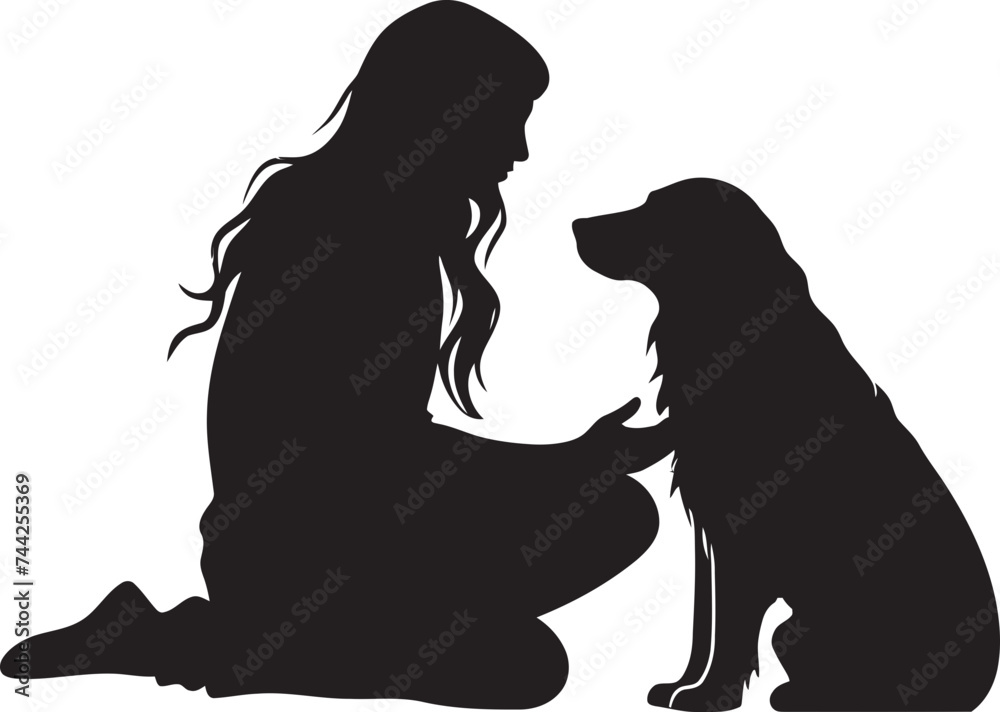 Pawfect Partners Dog and Owner Icon Graphics Tailored Tails Vector Design for Dog and Owner Duo Pawfect Partners Dog and Owner Icon Graphics Tailored Tails Vector Design for Dog and Owner Duo