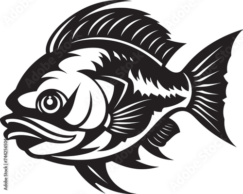 Tropical Temptations Fish Logo Vector Vector Verve Black Tropical Fish Icon
