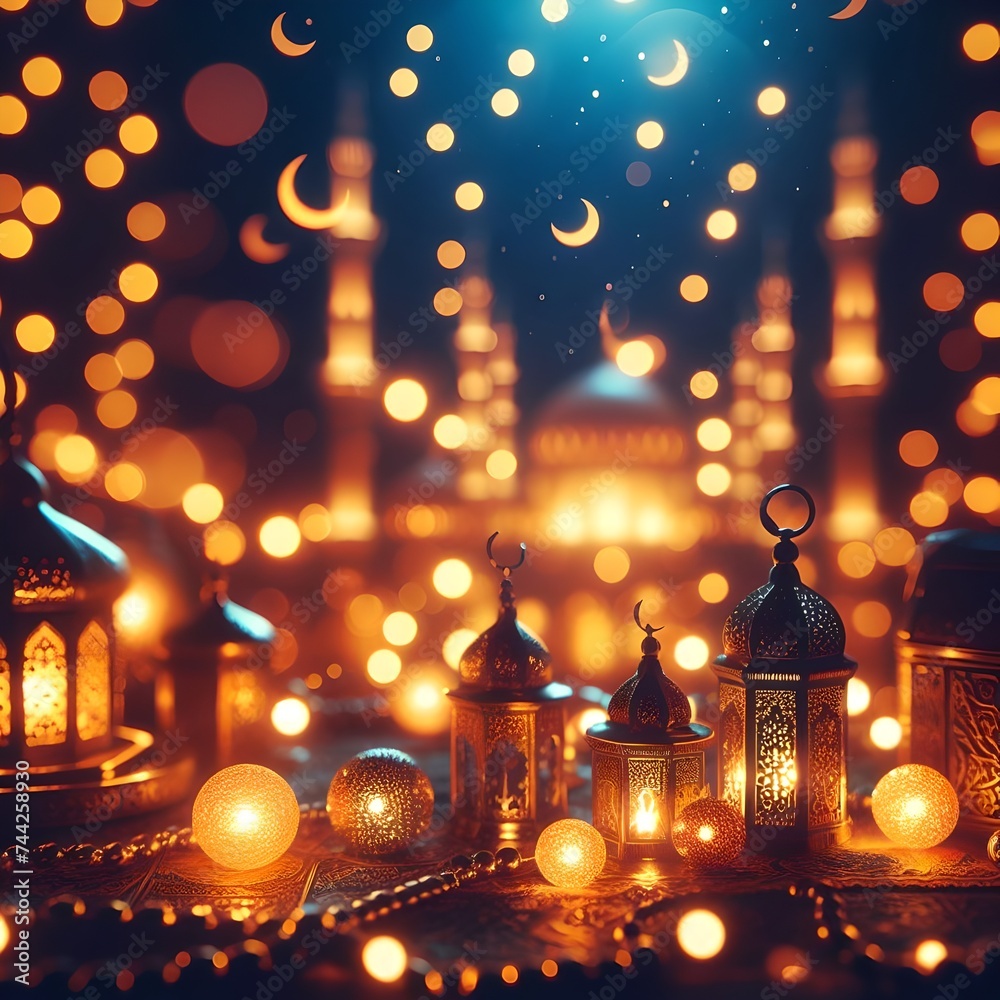 Eid Mubarak greeting card 