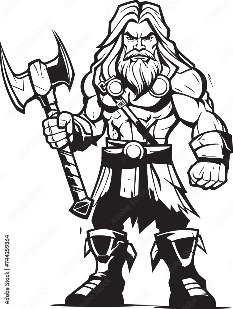 Heroic Heart Long Haired Axe Graphics Eternal Vigilance Black Iconic Emblem Heroic Heart Long Haired Axe Graphics Eternal Vigilance Black Iconic Emblem