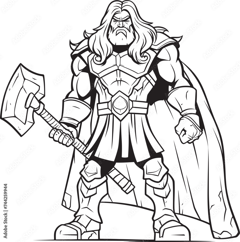 Fototapeta premium Blade Bravery Heroic Emblem Design Axe Affinity Black Vector Emblem