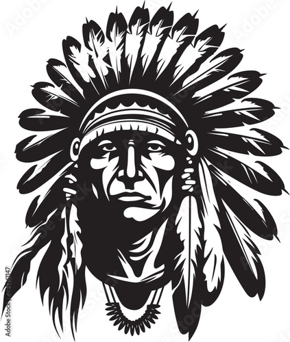 Heritage Guardian Chief Logo Vector Chieftains Legacy Black Chief Graphics
