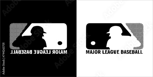 Illustration vector graphics of baseball icon