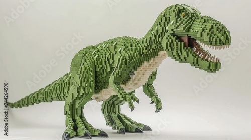 tyrannosaurus rex made of generative ai photo