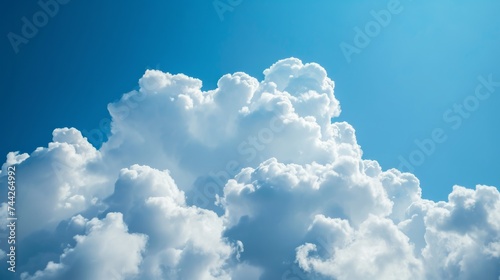 white cloud with blue sky background generative ai © Francheska