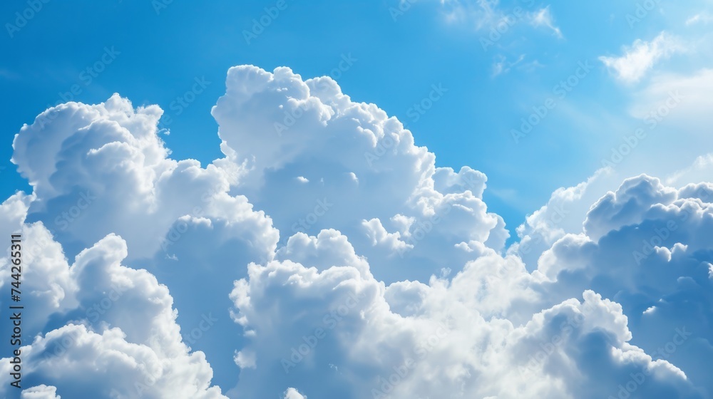 white cloud with blue sky background generative ai white cloud with blue sky background generative ai