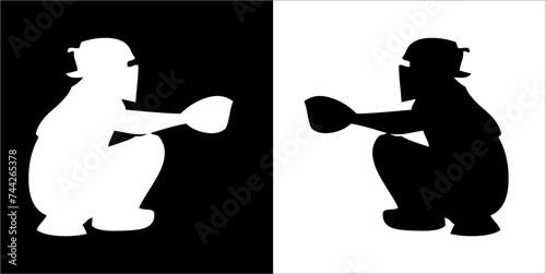 Illustration vector graphics of baseball icon