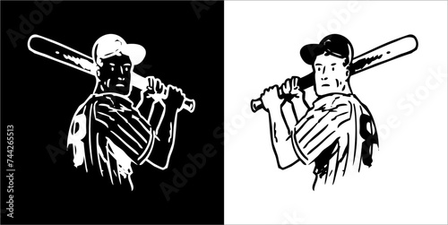 Illustration vector graphics of baseball icon
