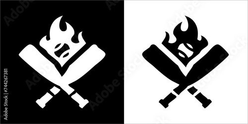 Illustration vector graphics of baseball icon