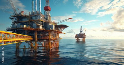 The Vital Role of Offshore Gas and Wellhead Platforms in Energy Production photo