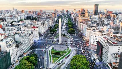 Keuken achterwand Buenos Aires Obelisk vanuit de lucht gezien  © Stacy