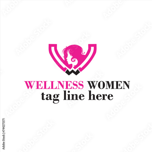 wellness women logo spa and beauty