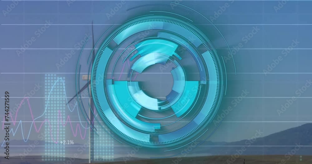 Animation of scope scanning and data processing over wind turbine Animation of scope scanning and data processing over wind turbine