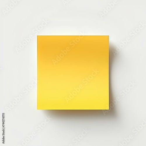 Illustration of yellow sticky note on a white background