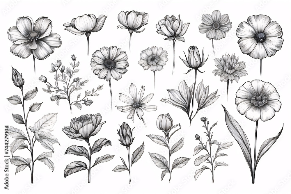 Abstract flowers Abstract flowers