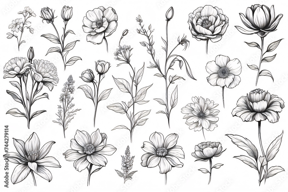 Abstract flowers Abstract flowers