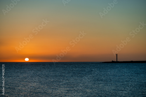 sunset over the sea © BARTOZA