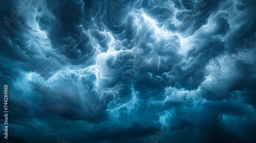 Texture of brooding tumultuous storm clouds with a deep foreboding energy.