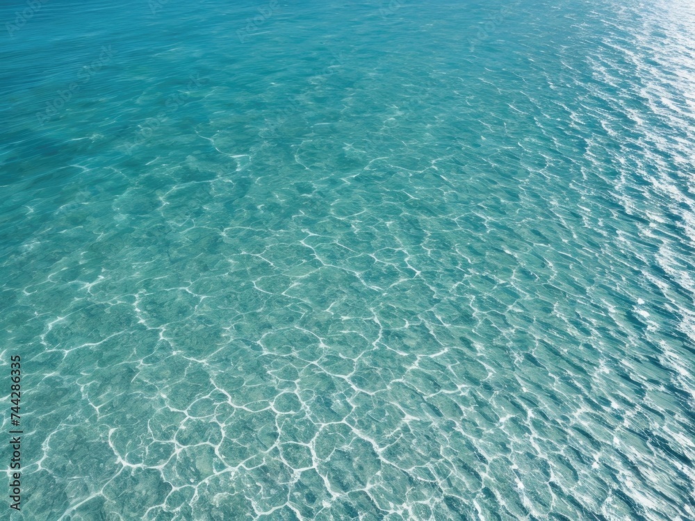 The texture of the water surface is viewed from above.