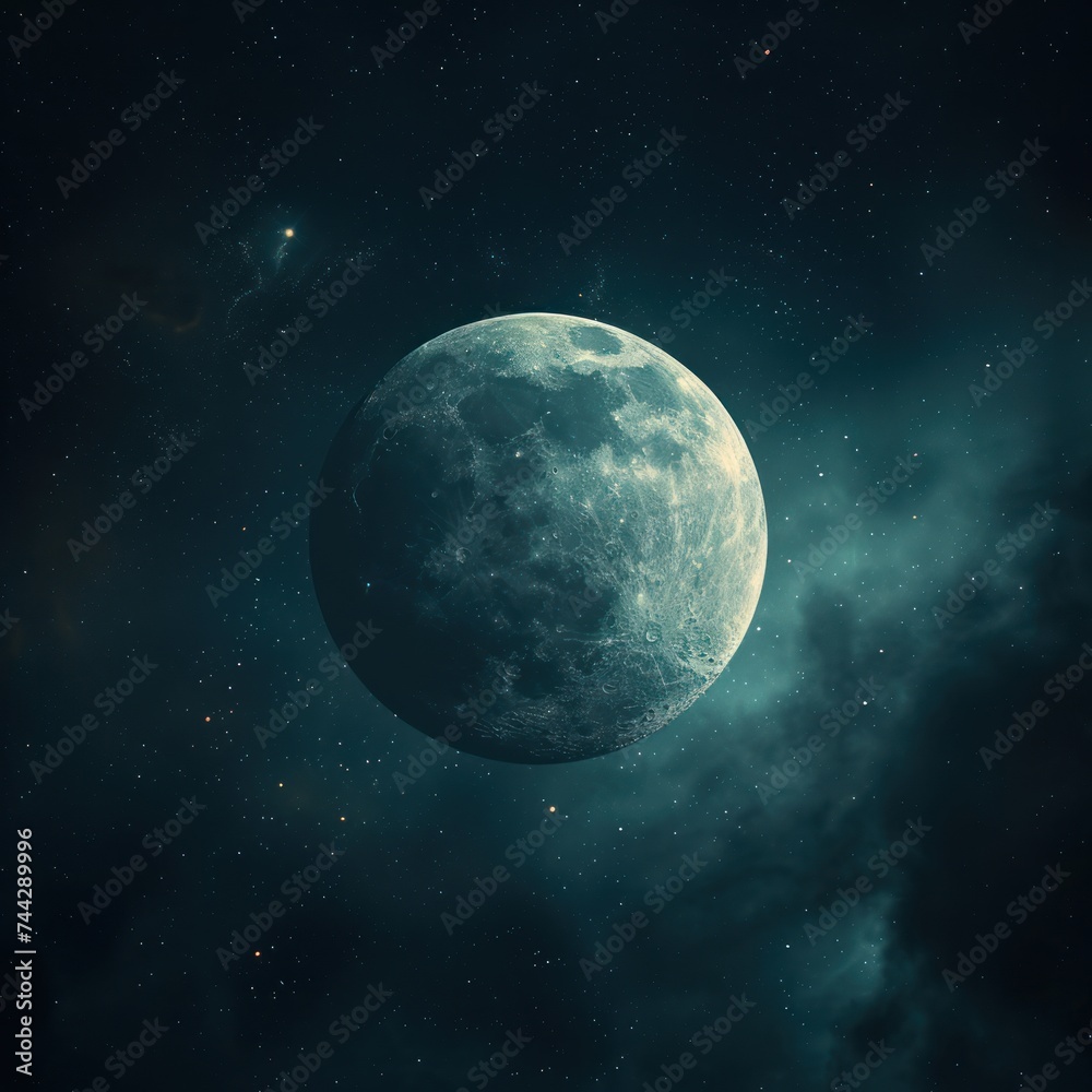 The luminous lunar object from close range is a beautiful lens capture, surrounded by dramatic dark clouds merging in the aesthetic darkness of the Milky Way galaxy. Generative Ai The luminous lunar object from close range is a beautiful lens capture, surrounded by dramatic dark clouds merging in the aesthetic darkness of the Milky Way galaxy. Generative Ai