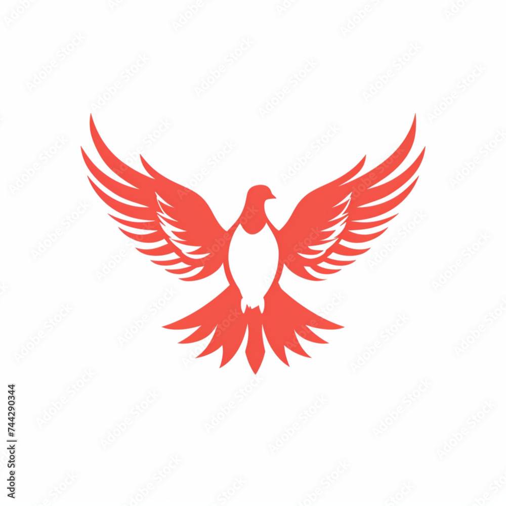 Fototapeta premium dove with heart