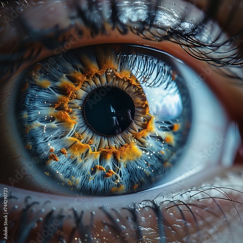 Beautiful close-up photo of the eye