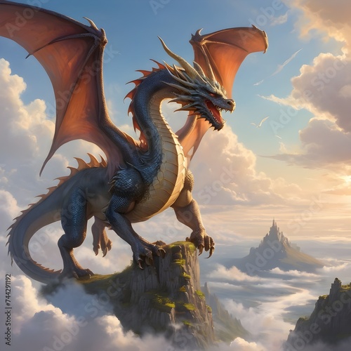 dragon in the sky