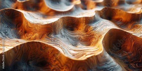 A mesmerizing display of intricate patterns found in nature, captured in an abstract close-up of a rugged rock