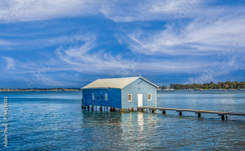 The Crawley boatshed on the Swan River in Perth, Western Australia. © Imagevixen