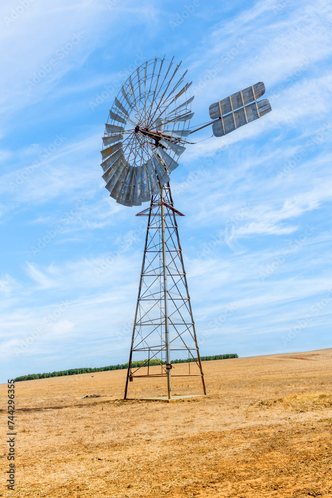Metal Windmill in the Outback - Australia