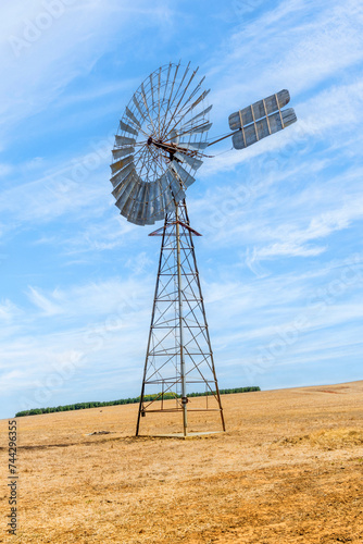 Obraz na płótnie Metal Windmill in the Outback - Australia w salonie