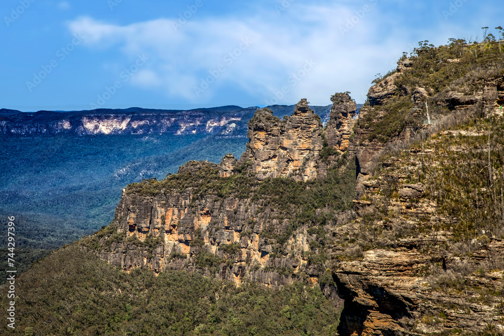 Blue Mountains National Park a vast region west of Sydney, Australia, and part of the Great Dividing Range.