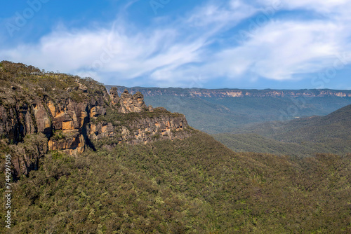 Blue Mountains National Park a vast region west of Sydney, Australia, and part of the Great Dividing Range. photo