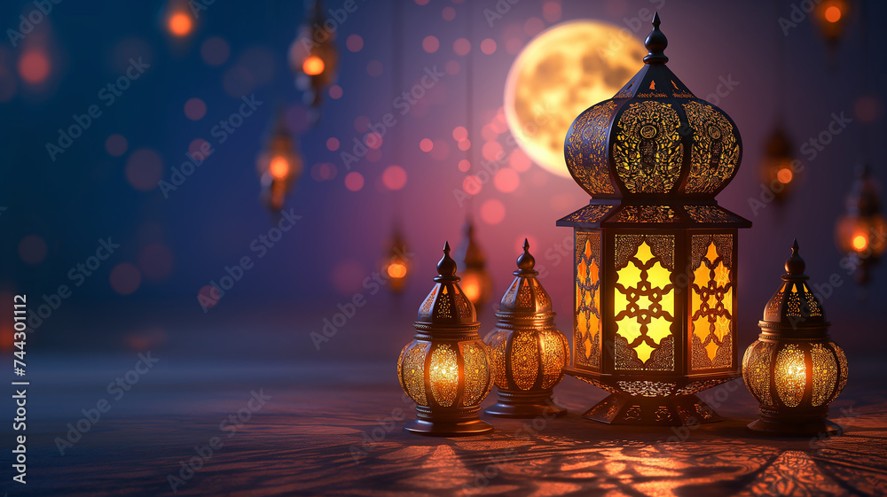 Ramadan month and its blessings, illustration special background