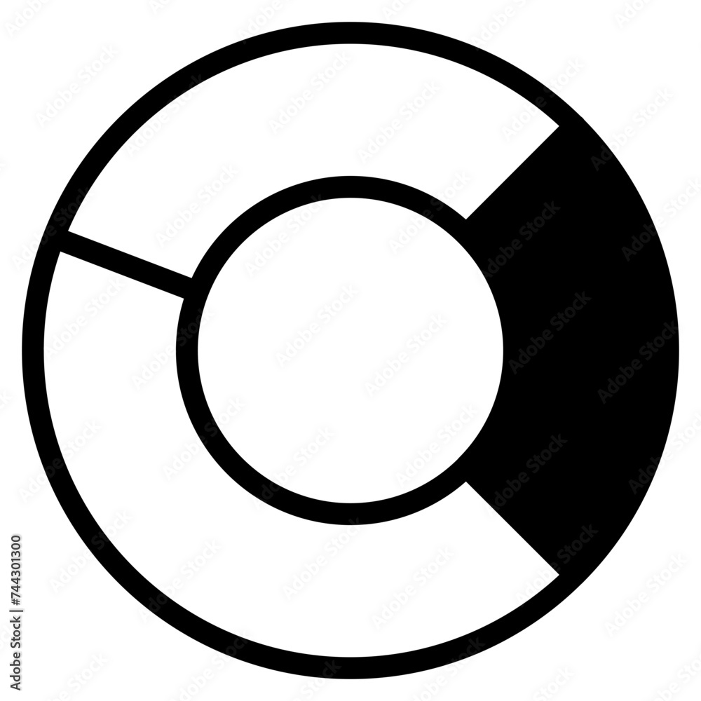 Statistical pie chart / piechart icon Statistical pie chart / piechart icon