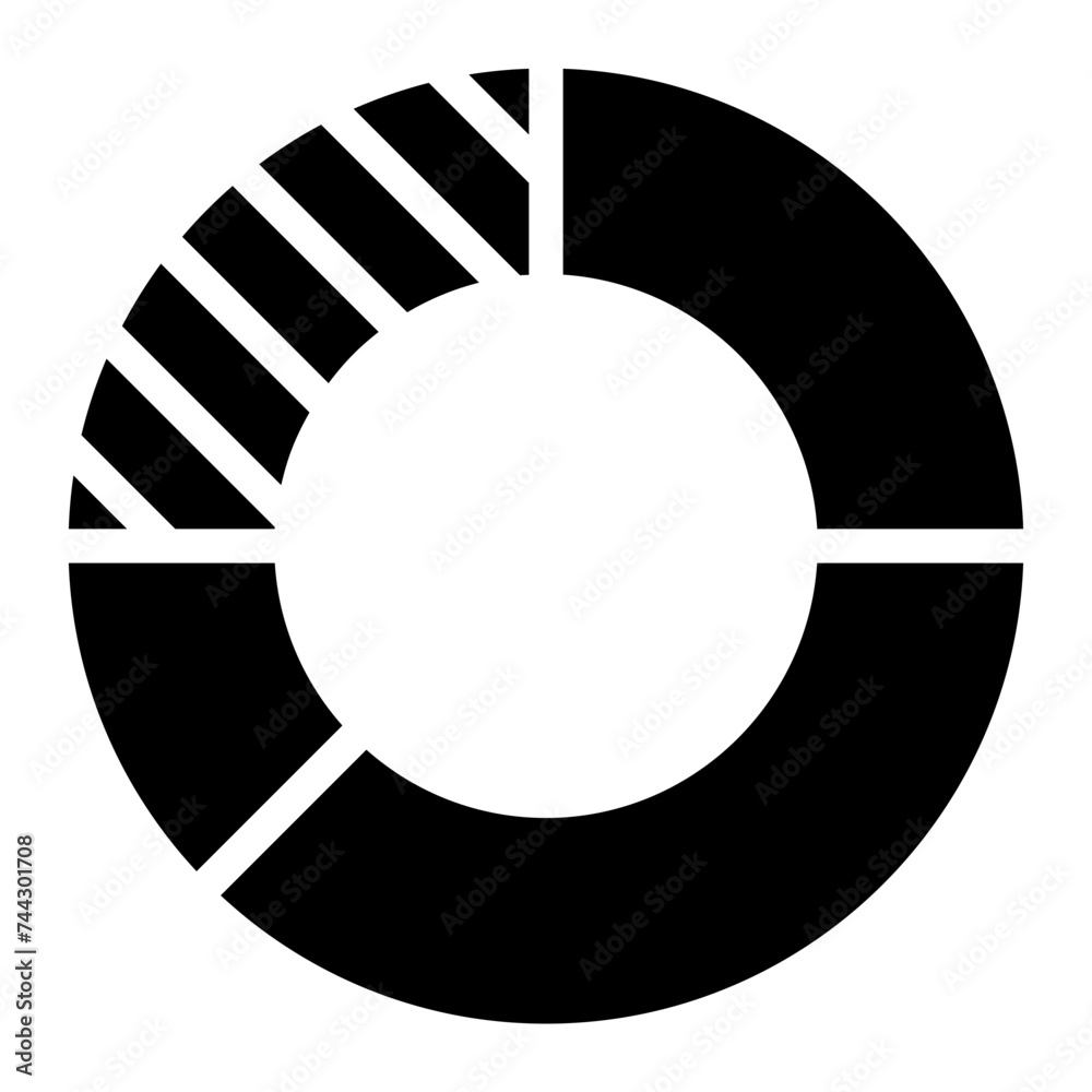 Statistical pie chart / piechart icon Statistical pie chart / piechart icon