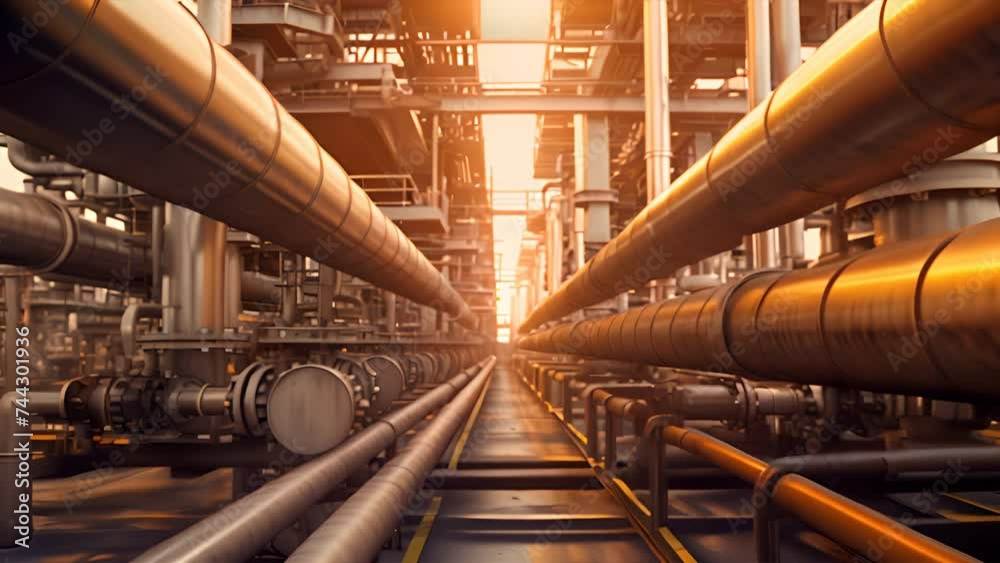 Close up Industrial view at oil refinery plant pipeline Close up Industrial view at oil refinery plant pipeline