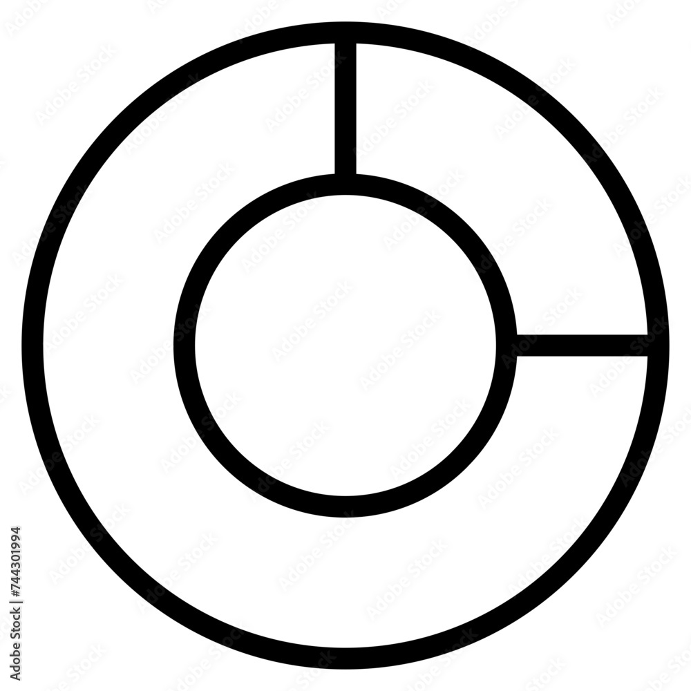 Statistical pie chart / piechart icon Statistical pie chart / piechart icon