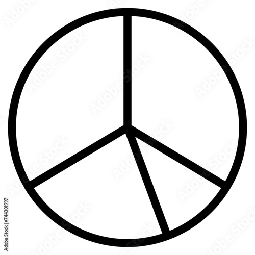 Statistical pie chart / piechart icon 