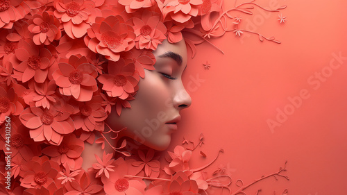 women's day background and card in the style of accurate and detail © Creative-Touch