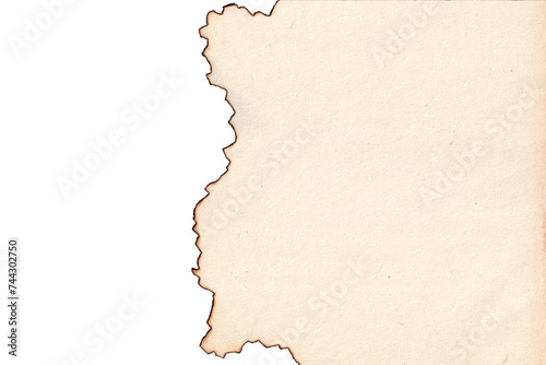 old paper with burnt edges. Burnt piece of paper. burnt paper texture. piece torn burned edge. old piece of paper with burned edges. piece of burnt paper isolated.

