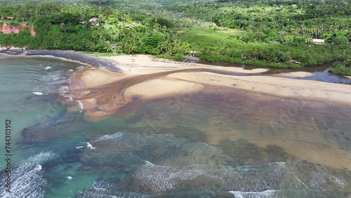 Mirror Beach In Trancoso Bahia Brazil. Beach Landscape. Brazilian Northeast. Bahia Brazil. Seascape Outdoor. Mirror Beach In Trancoso Bahia Brazil. Peaceful Scenery Of Tourism. photo