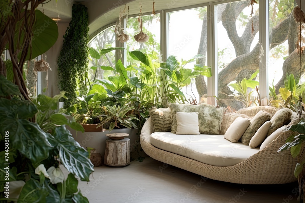 Coastal Retreat: Biophilic Indoor Garden Design in Home Interiors